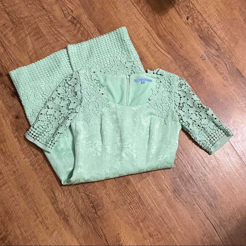 Antonio Melani Mint Green MIDI Dress - Picture 6 of 16